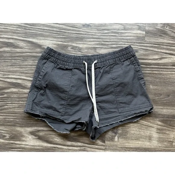 Vuori Vintage Ripstop Short DuraTerra Drawstring High Rise Charcoal Gray Small - Picture 5 of 10